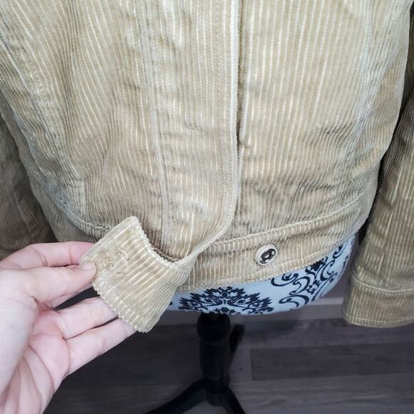 J Crew medium womens tan corduroy cropped jacket - Picture 2 of 12